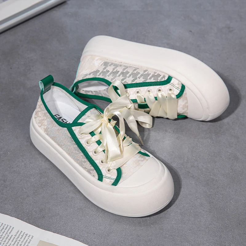 2023 Summer Autumn Mesh Shoes for Women Casual Breathable Designer Zapatos De Mujer Platform Sneakers Women's Vulcanize Shoes