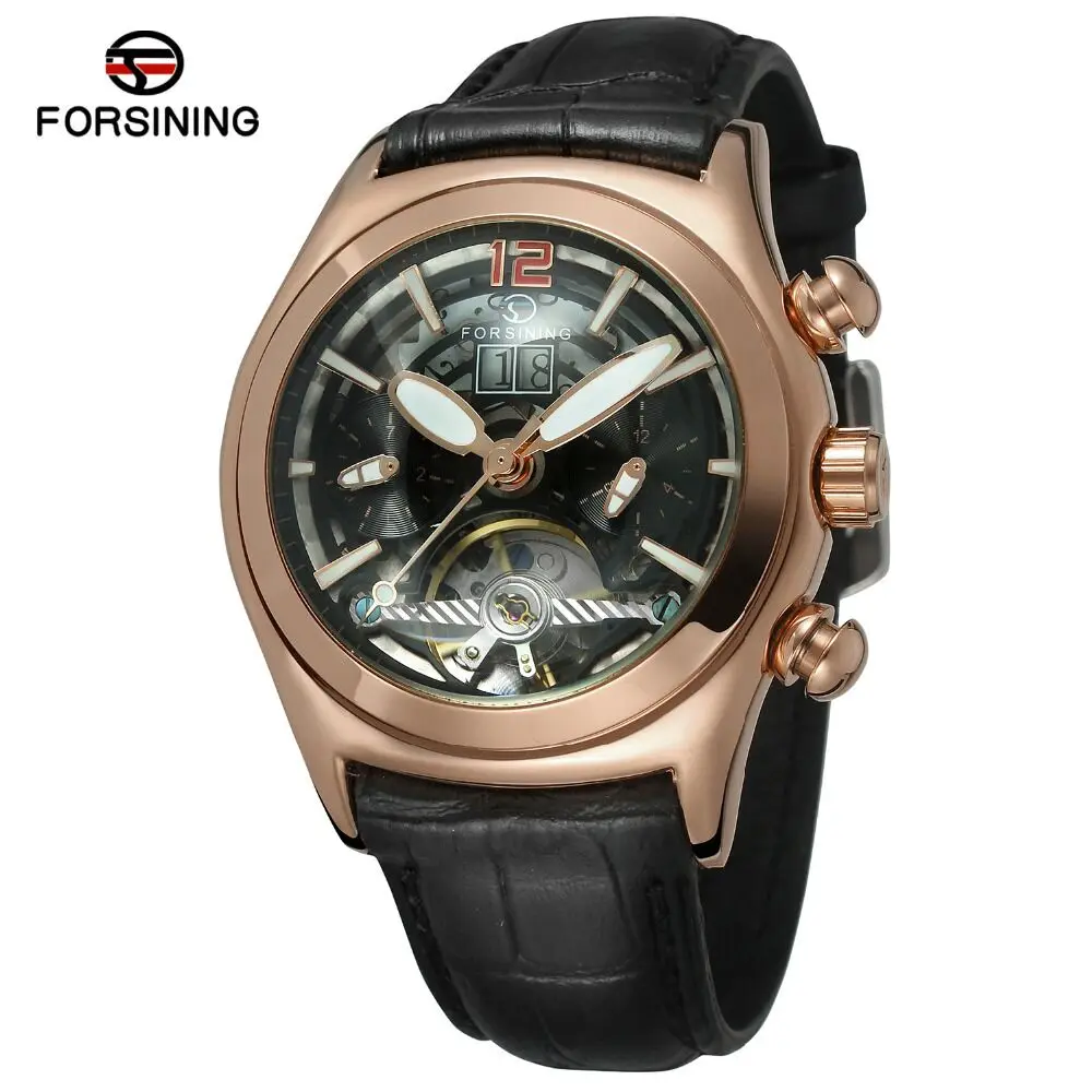 Часы мужские механические с турбийоном из нержавеющей стали |