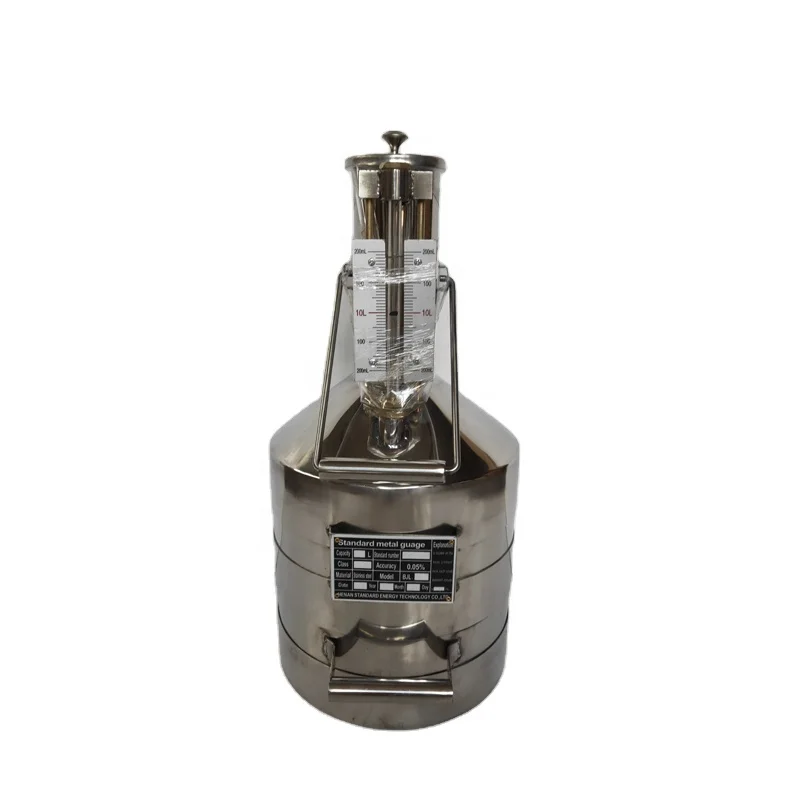 

10L /20L Seraphin Type Portable Stainless Steel Oil Petrol Measuring Can Prover Tank