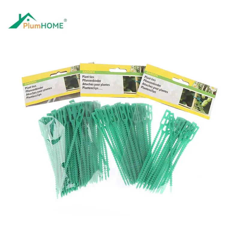 

50/20/100pcs Reusable 13cm Plastic Plant Support Clips Clamps For Plants Hanging Vine Garden Vegetables Tomatoes Clips