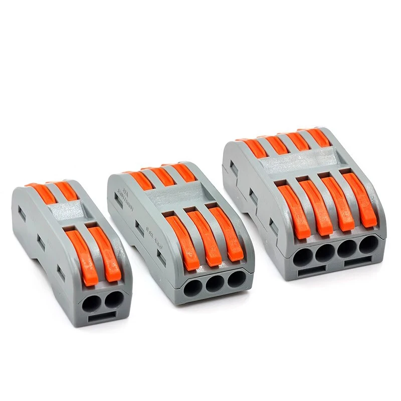 3 pieces of PCT-222 quick terminal block PCT-223 wire connector two-three-in-three-out press and to