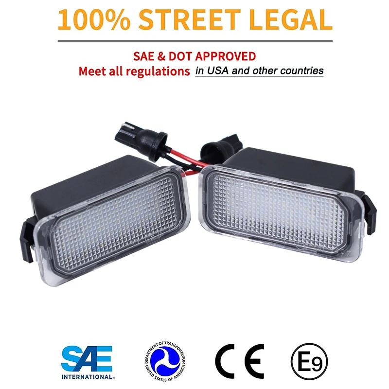 2 шт. лампы для номерного знака Ford Focus Mondeo Edge