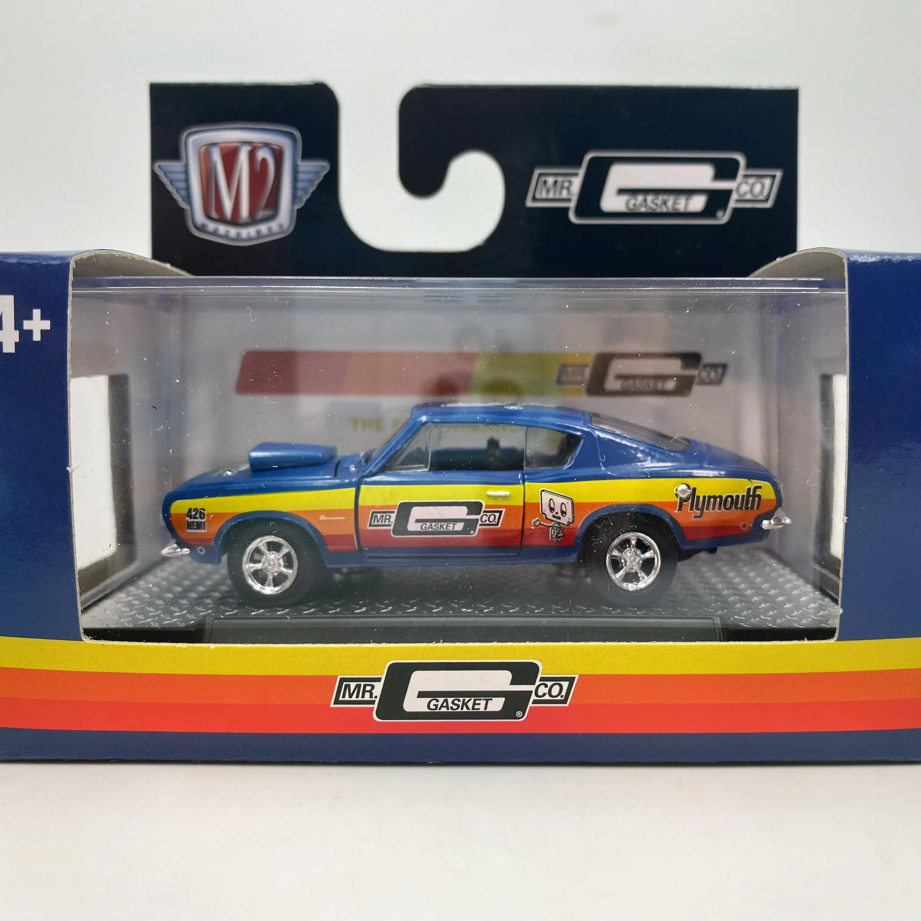 M2 Machines 1/64 1968 Plymouth Barracuda HEMI супер склад модель автомобиля из сплава игрушка редкая