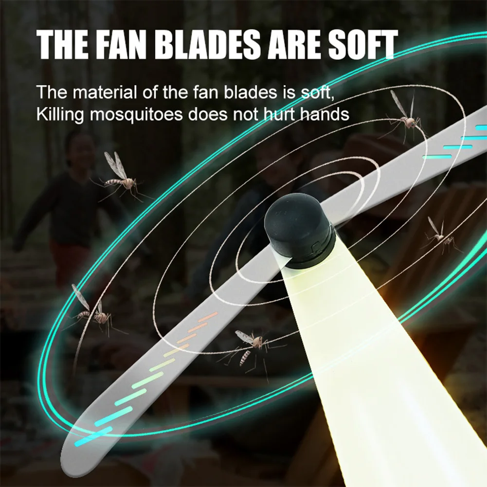 Спульт мух с голографическими лопастями Настольный вентилятор от насекомых