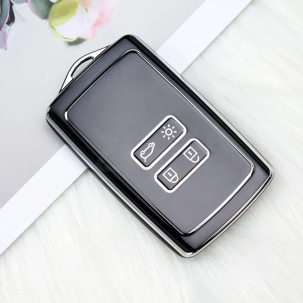 

Для Renault Clio 4 5, австралийский Arkana Captur Megane Zoe Koleos Kadjar Dacia Duster Sandero Jogger Logan, чехол для ключей, колпачки