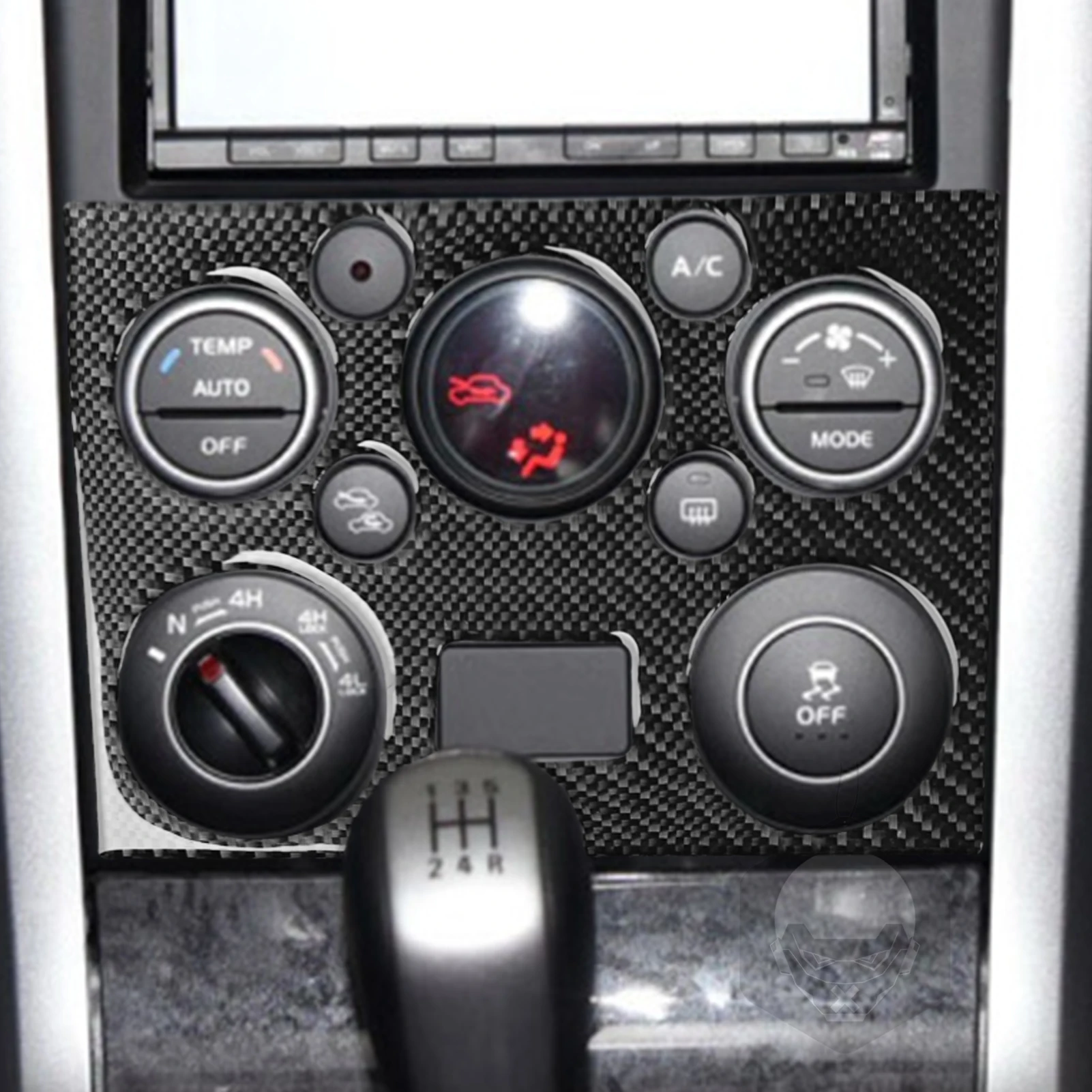 Для Suzuki Grand Vitara 2006-2013 автомобильные аксессуары из настоящего углеродного волокна