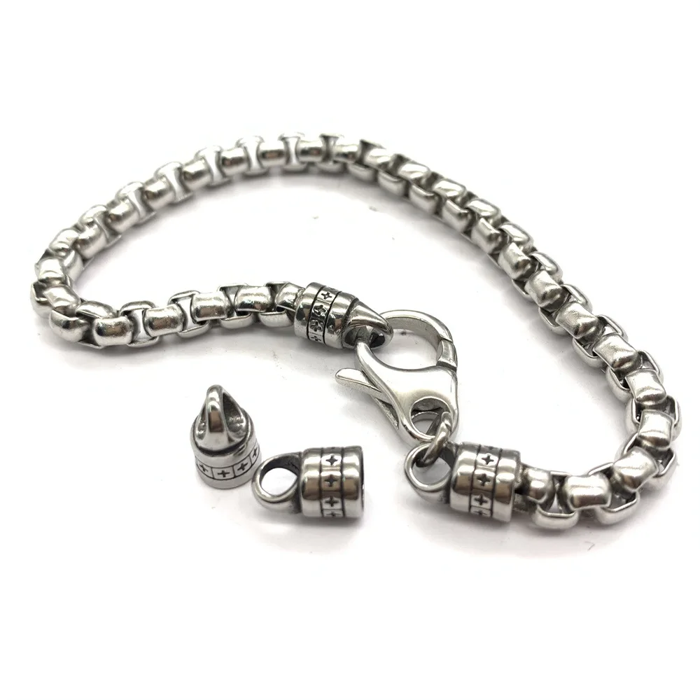 4 шт. бусины из нержавеющей стали для изготовления ювелирных изделий