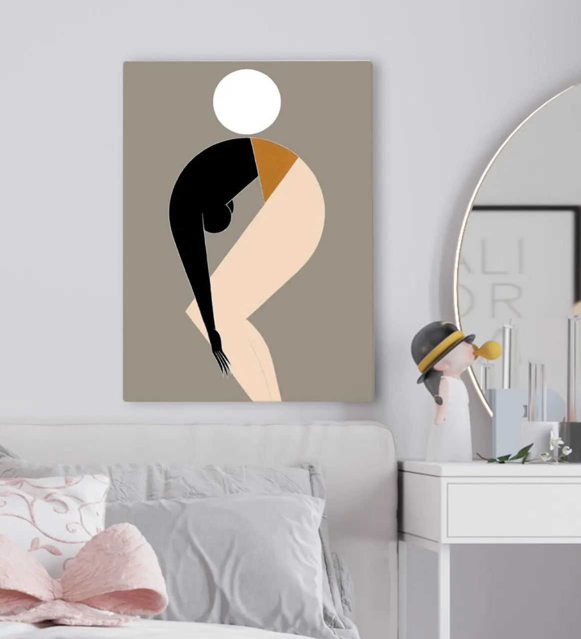 

BK Подарочный холщовый стол для спальни 50x70 см-18 дюймов