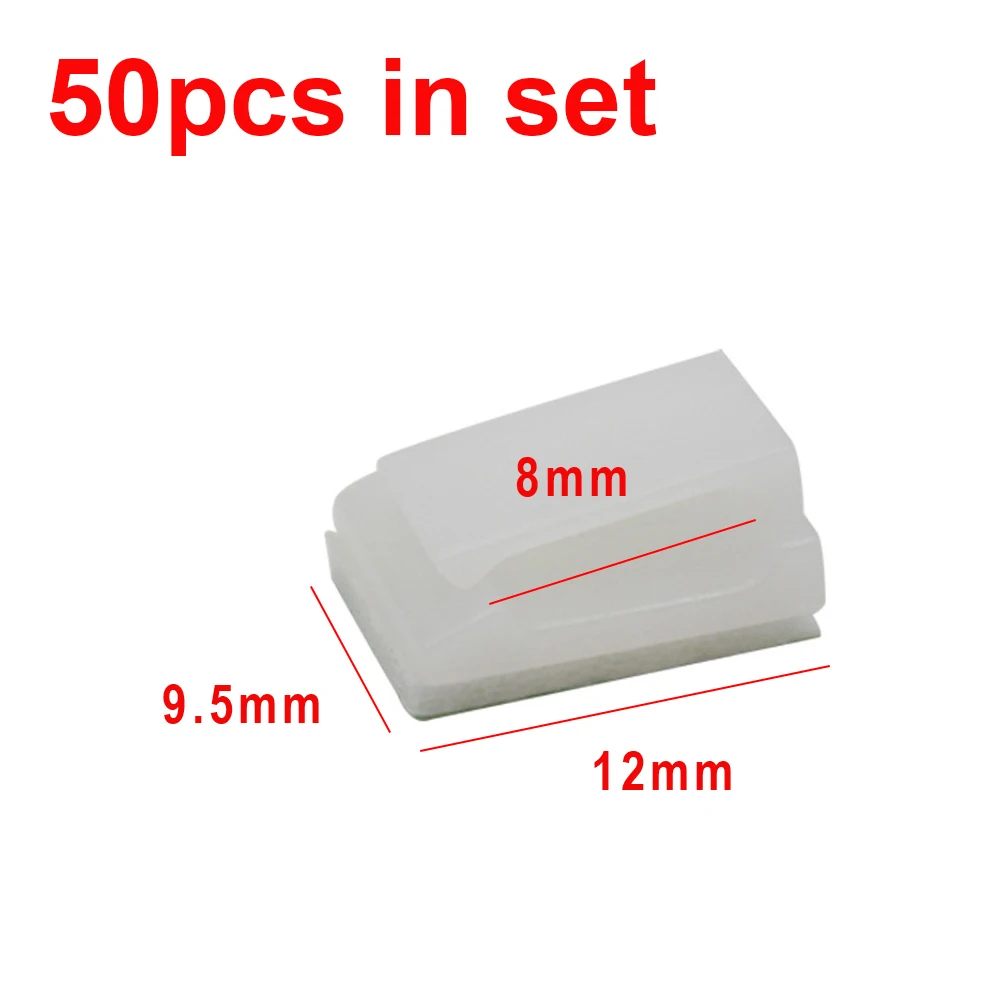 

Самоклеящиеся монтажные зажимы для светодиодной ленты 8 мм