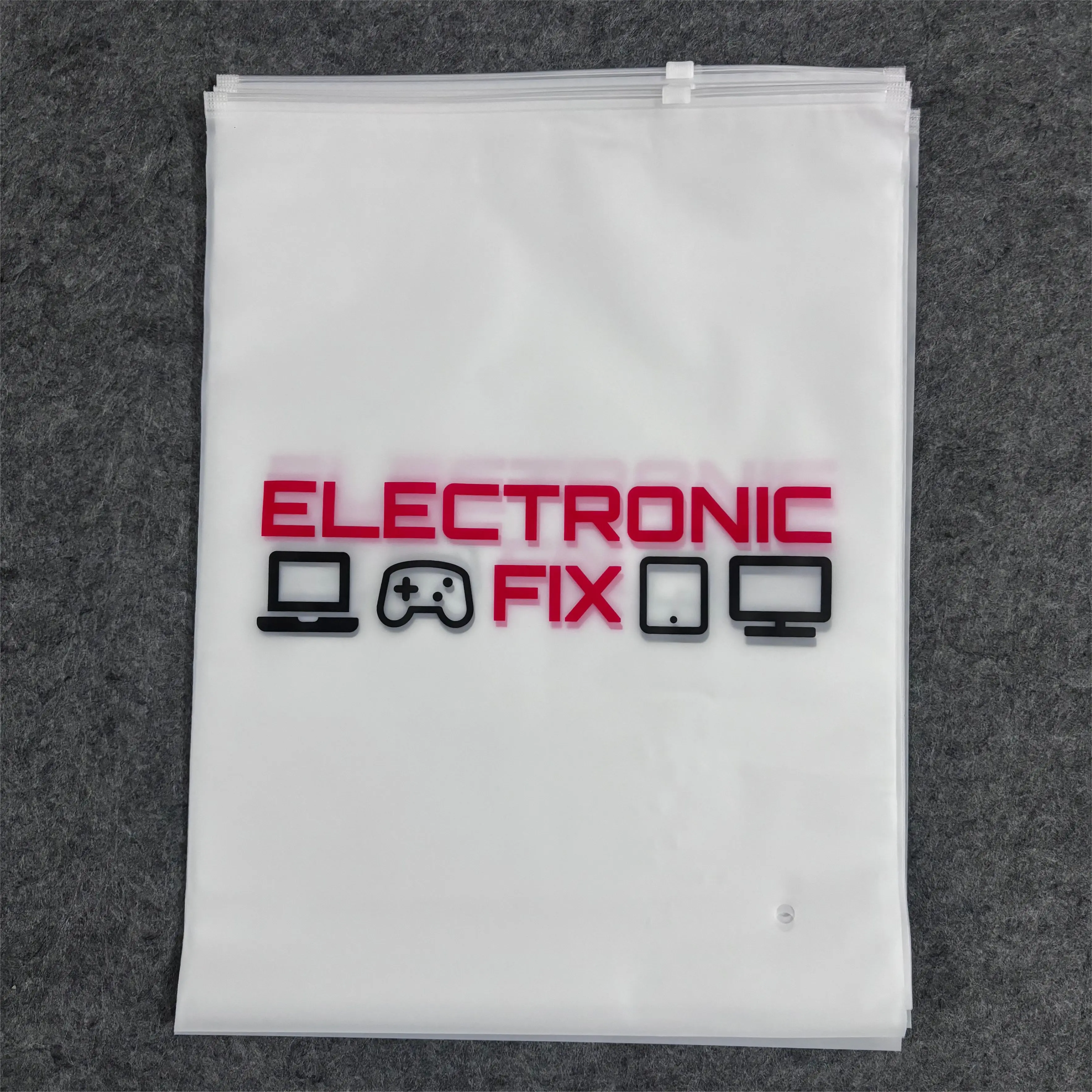 Пользовательский печатный логотип матовый пластиковый полиэтиленовый пакет на