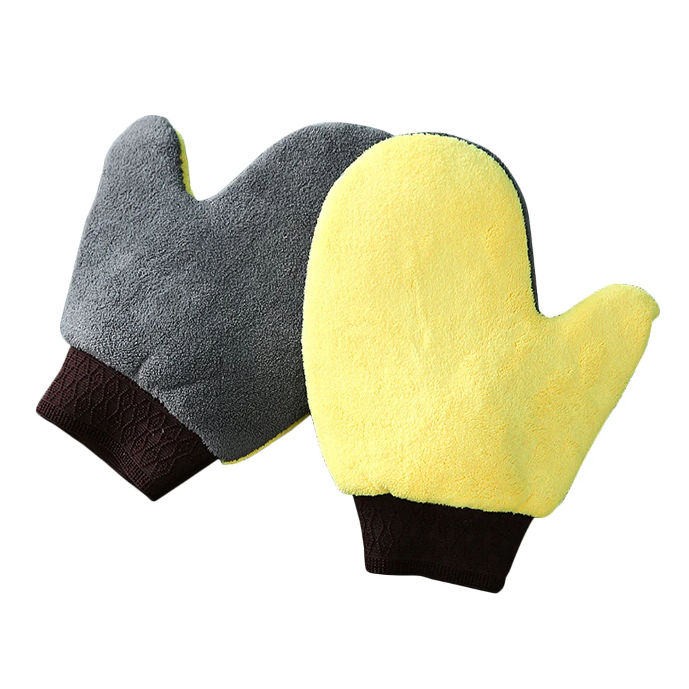 

Car Mitts Gloves Cleaning Wash Washing Mitt Microfiber Glove Window Kitchen Portable Mittens Pads Waterproof Blind Non Household