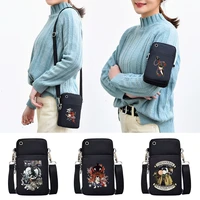 waterproof shoulder cell case mobile phone bag women universal for iphonesamsungxiaomi samurai print outdoor sport arm bags