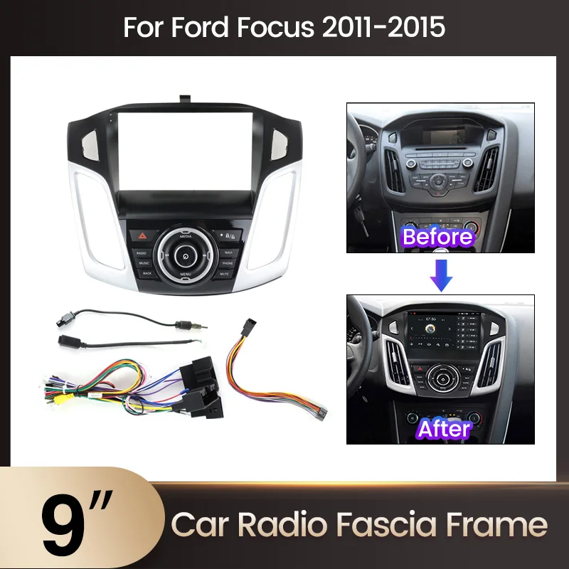 Автомобильная Мультимедийная рамка для Ford Focus 3 2012-2017 9 дюймов |