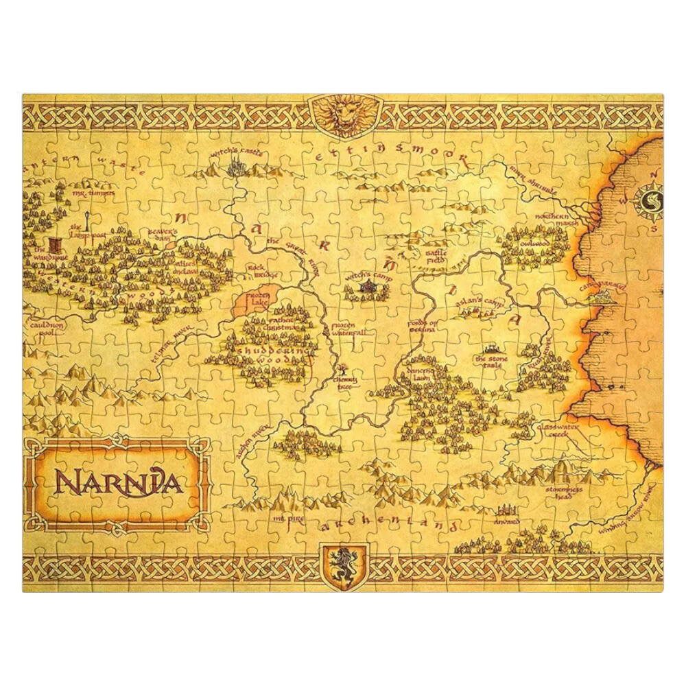 Деревянный пазл Narnia пазл-карта персональные игрушки для взрослых