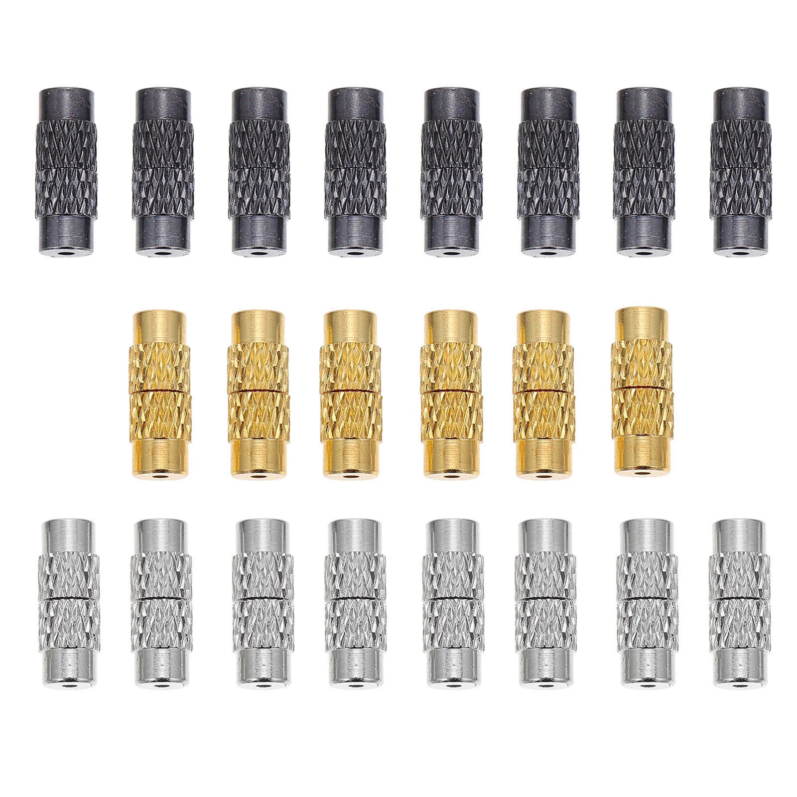 

120 Pcs Necklace Link Buckle Bracelet Buckles Brass End Caps Beaded Choker Screw Clasps DIY Wire Connector Jewelry Accessories