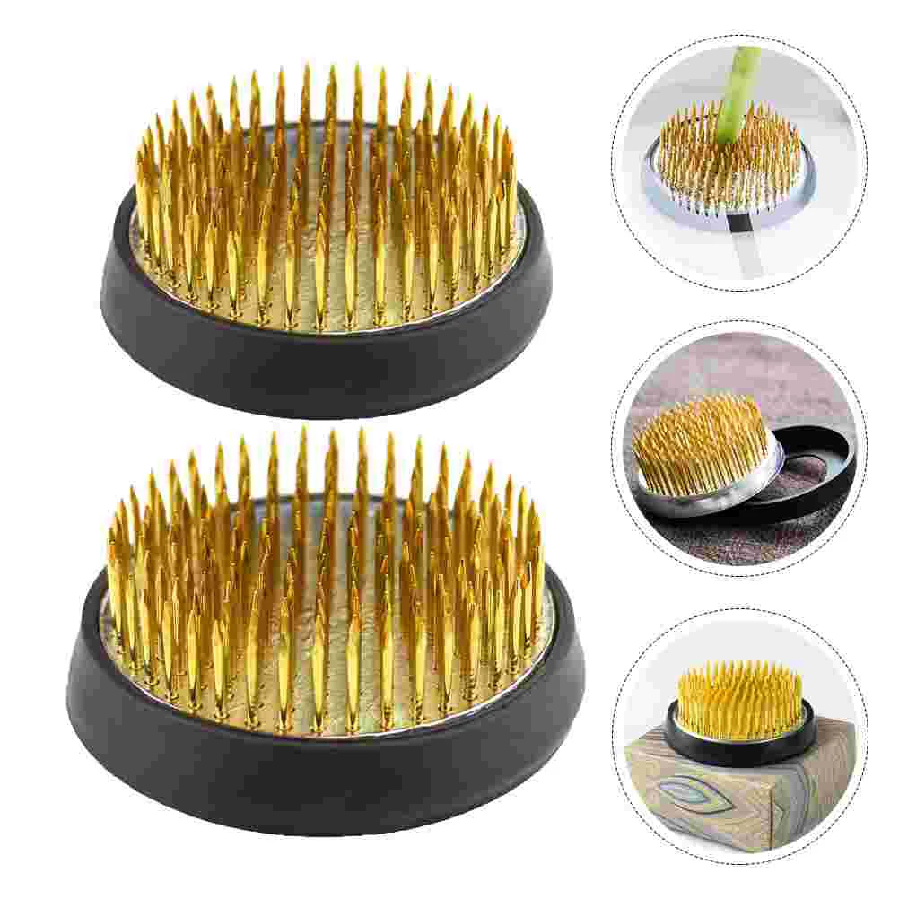 

Flower Frog Floral Holder Pin Arrangement Japanese Kenzan Arranging Arranger Ikebana Tool Fixed Supplies Round Needlebase