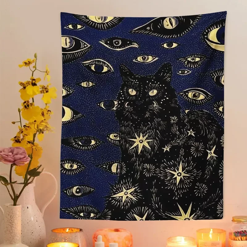 

Coven Tapestry Printed Witchcraft Hippie Wall Hanging Bohemian Wall Tapestry Mandala Wall Art Aesthetic Room Decor Decor