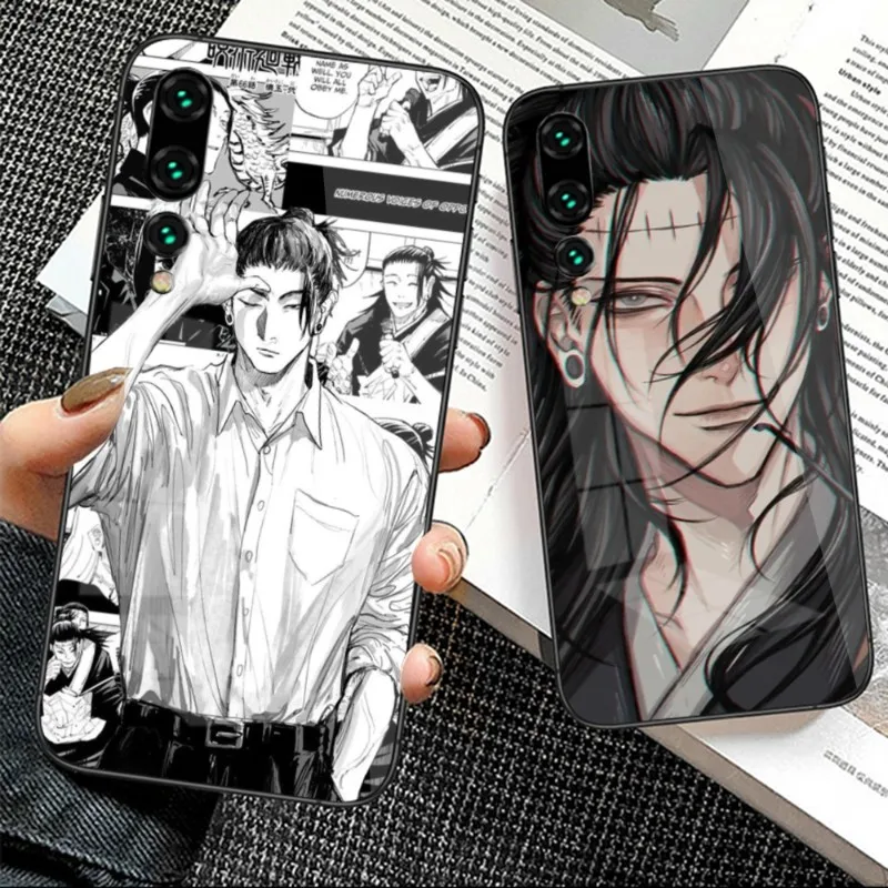 Чехол JJK Suguru для телефона Huawei P50 P40 P30 P20 Pro Mate 40 30 20 Nova 9 8 7 PC стеклянный чехол Funda