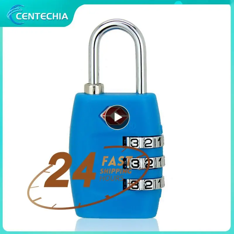 

1~10PCS Password Lock Tsa Approved High Strength Pc Luggage Travel Lock Luggage Suitcase Padlock Suitcase Baggage 3 Rows