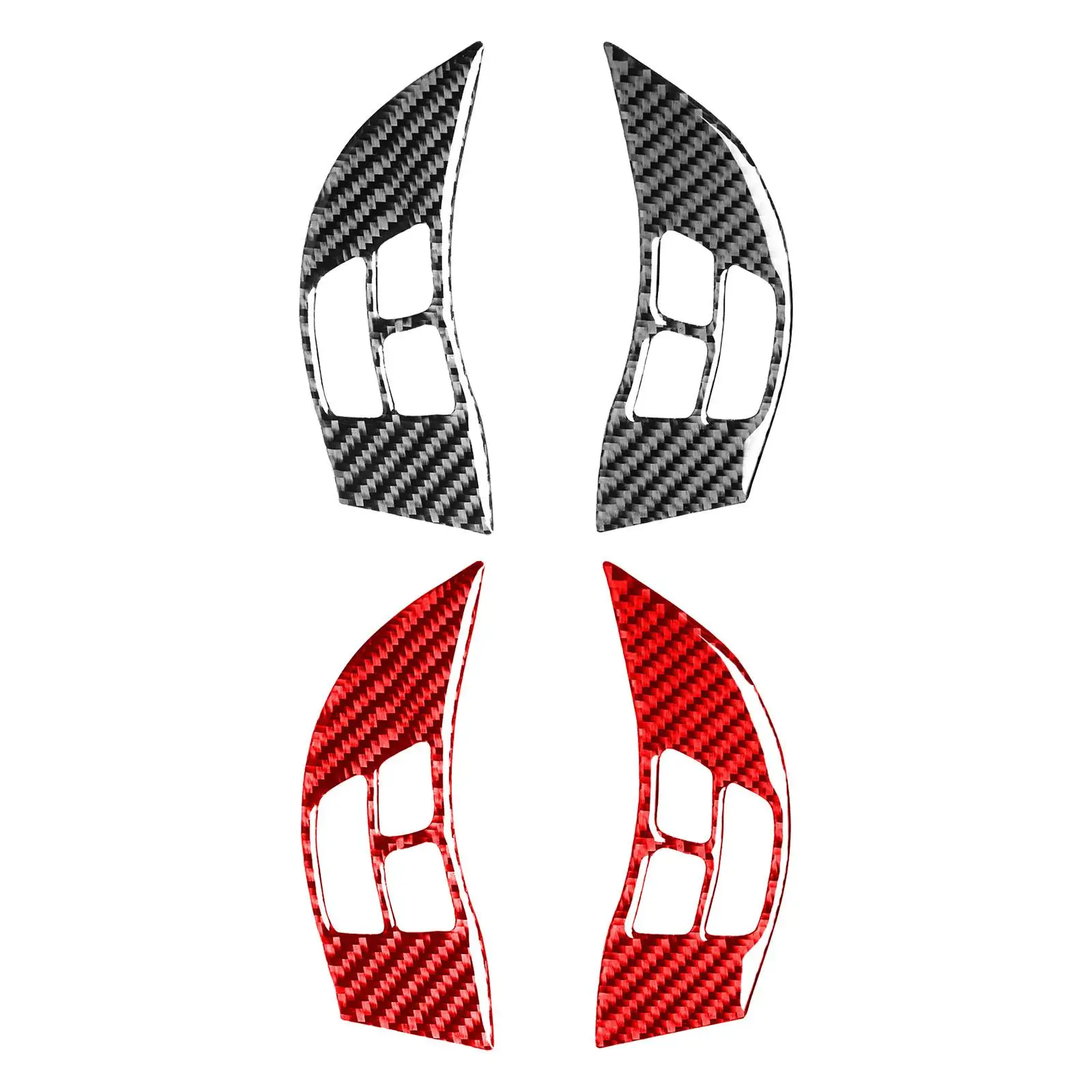 

2Pcs Car Steering Wheel Button Cover Sticker for RX8 Replace Durable