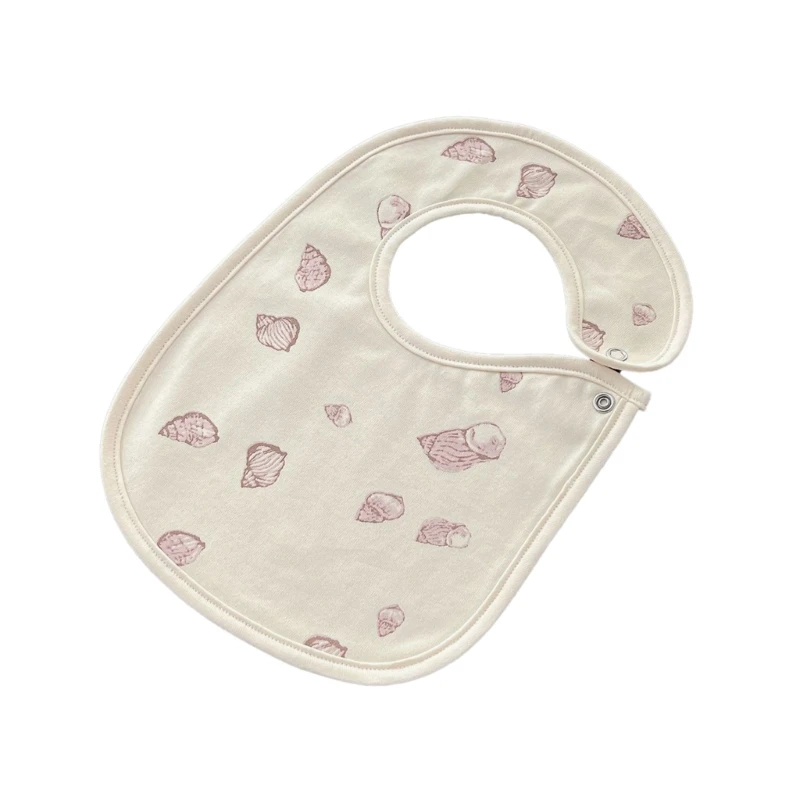 

D7WF Baby Bibs Unisex Boy Girl Breathable Drooling Bib Waterproof Burp Cloth Snap Bibs Infant Teething Bibs Feeding Towel