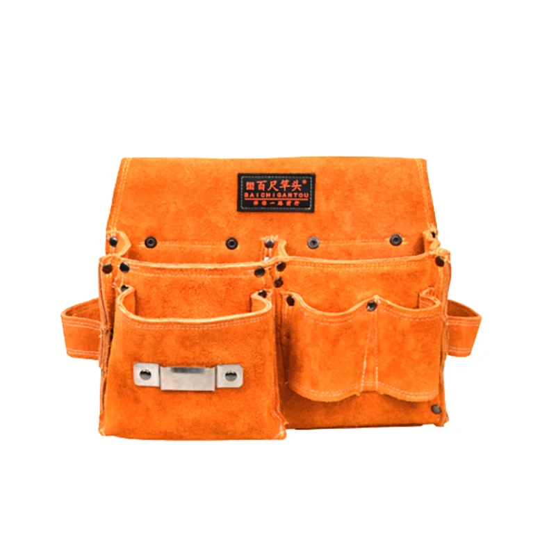 Кобура из воловьей кожи сумка-органайзер для инструментов электрика большая