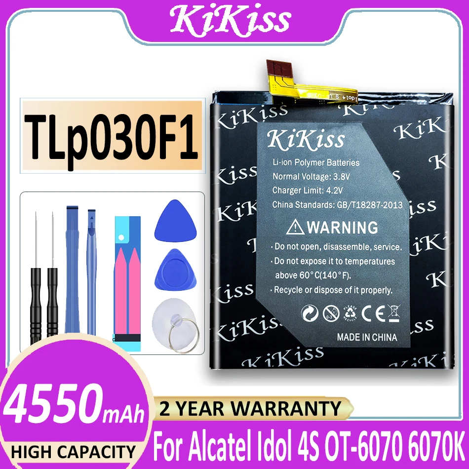 

4550mAh TLP030F2 TLP030F1 Аккумулятор для TCL Alcatel One Touch Idol 4S OT-6070 OT-6070K OT-6070O для BlackBerry DTEK60