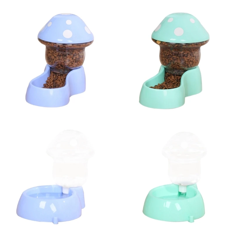 

270F Pet Feeding Bowl Dogs Mushroom Bowl Small Dogs Cats Drinking Bowl Large Capacity Non-Slip Water Dispenser Drinking Bowl