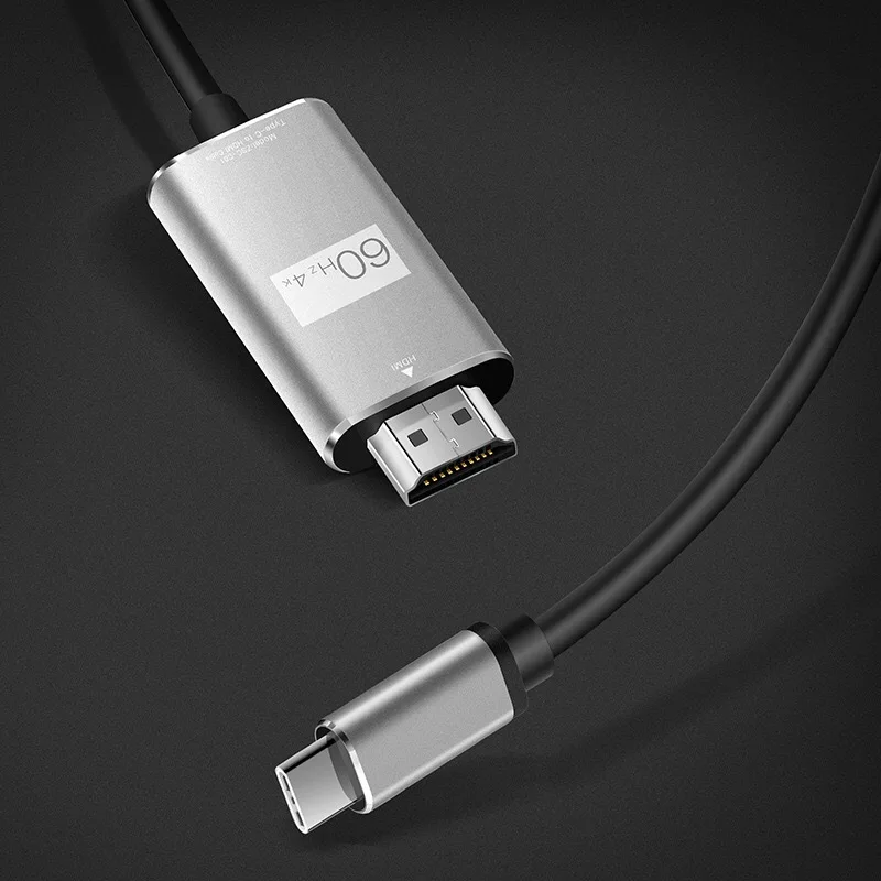 Адаптер-преобразователь кабеля совместимый с USB Type C и HDMI 4K HD для Samsung Huawei Macbook |