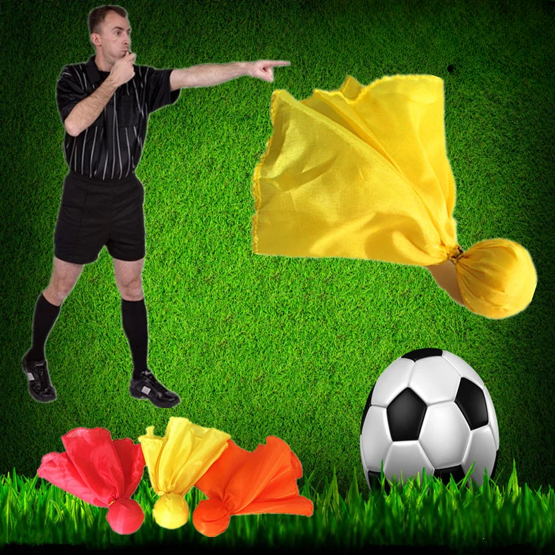 

1/6PC Flag Referee Props, Free Throw Flag Throwing Accessories, Football Punishment, Football Throwing Flag, Sports Fan Suit