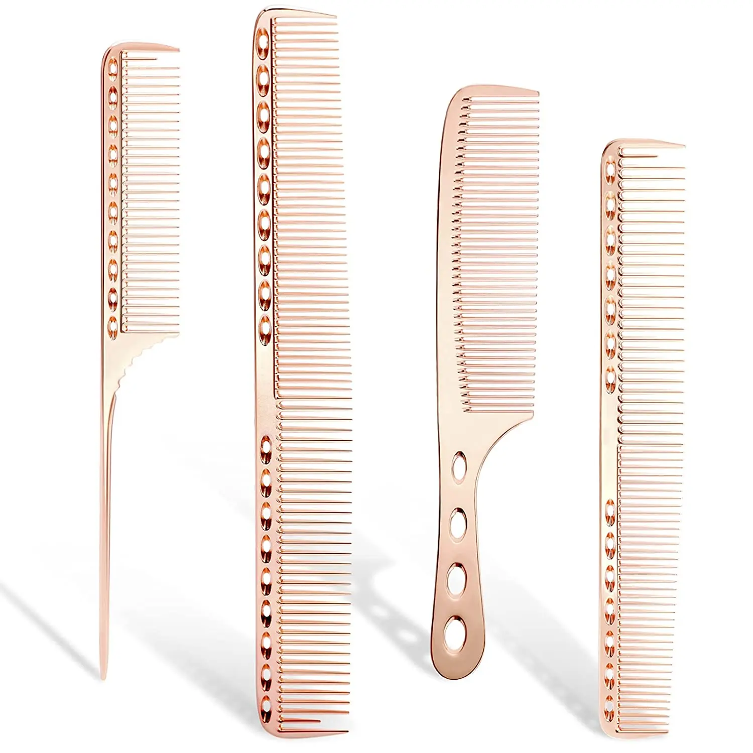 

Barber Hair Comb Space Aluminum Professional Hairdressing Combs Hair Cutting Anti-Static Barbershop Tools Salon Accessaries