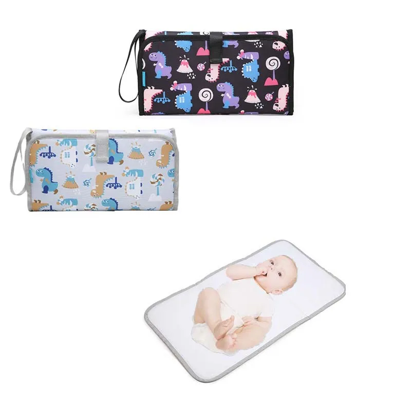 Foldable Baby Diaper Changing Pad Portable Waterproof Nappy Changing Mat Supplies for Baby Girls Boys Outdoor Traveling