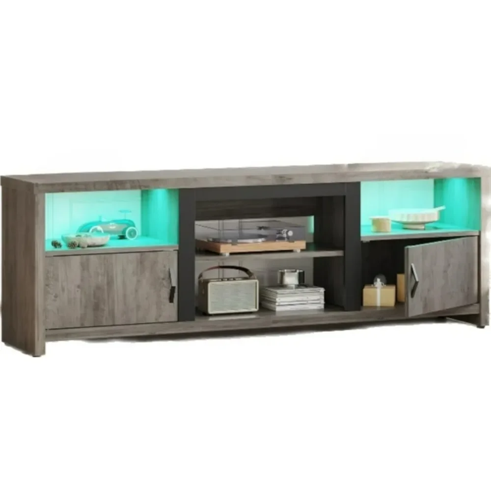 Тубус для телевизора с подсветкой развлекательный центр полкой и шкафами