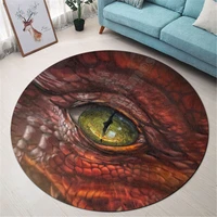 dragon lover premium round rug 3d printed rug non slip mat dining living room soft bedroom carpet 06