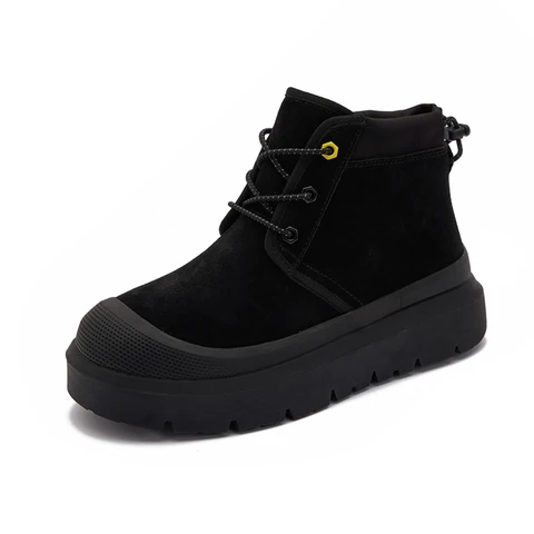 2025 Новые женские зимние ботинки. Плоские и стильные ботильоны и короткие ботинки. Женские спортивные и повседневные женские ботинки из натуральной кожи.