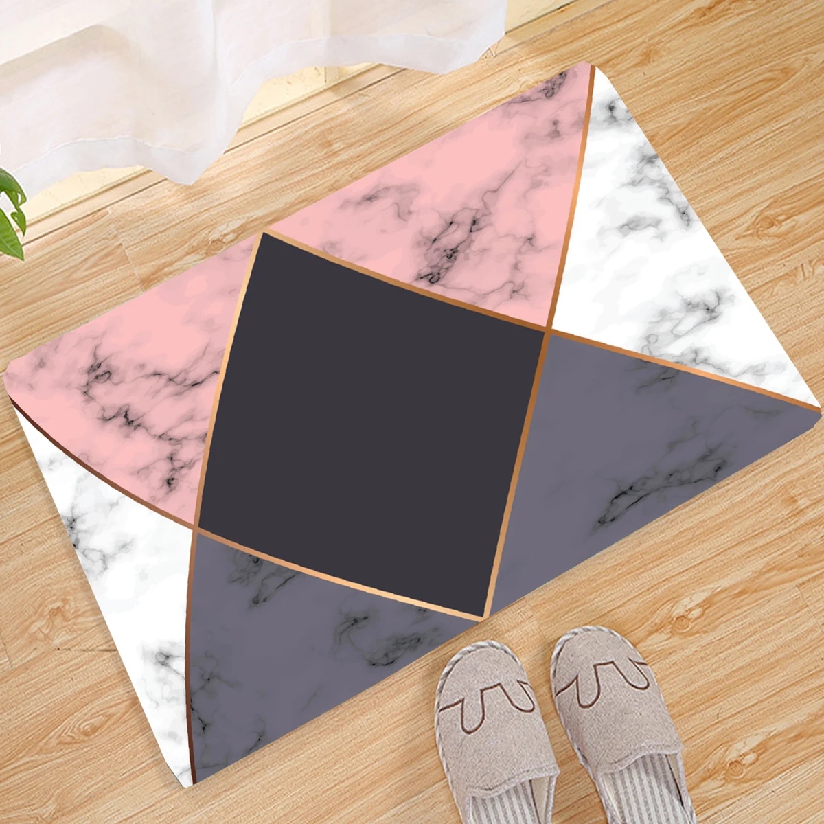 

Geometric Entrance Welcome Door Mat Anti-slip for Corridor Bath Mat Kitchen Hallway Rug Mats home Modern style