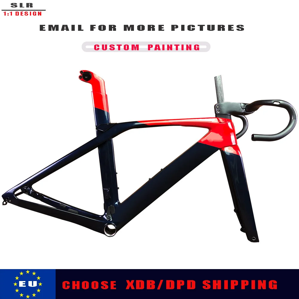 

T1000 New Carbon Road Frame Disc Cycling Bike Disk Brake Frame Bicycle Racing Frameset Fiber Racing Bike Frame DPD XDB Ship