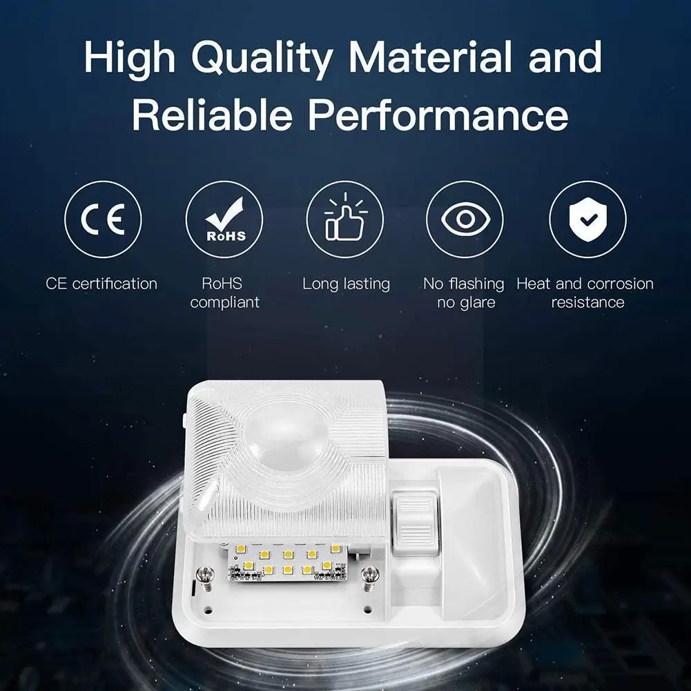 

Led Rv Interior Ceiling Light Boat Trailer Marine Fixture Single On/off 4000-6500k 12v Light With White Dome 280lm S U3v6