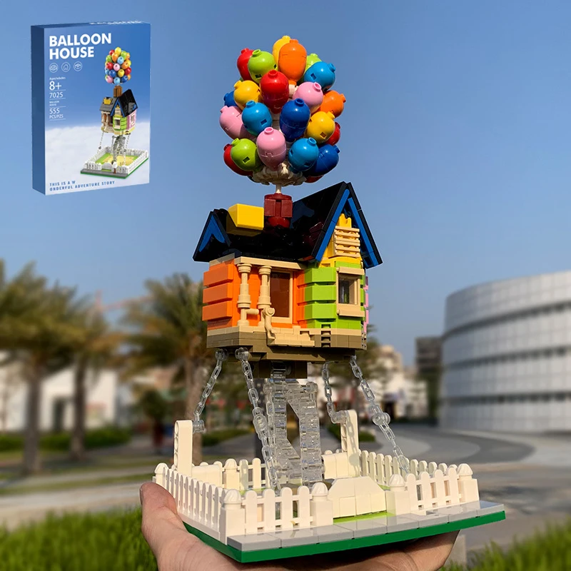 

DIY Assembled Building Blocks Toys Suspended Balloon House Balance Frame Anti-gravity Flying House Adult Childs Gift Puzzle Toys