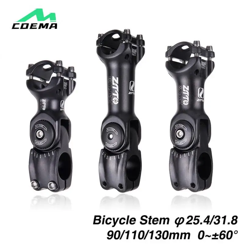 

Aluminium Adjustable Bike Stem Riser For 28.6/31.8mm Handlebar 90mm 110mm Stem For MTB Road City Bike Bicycle Part Rise Extender