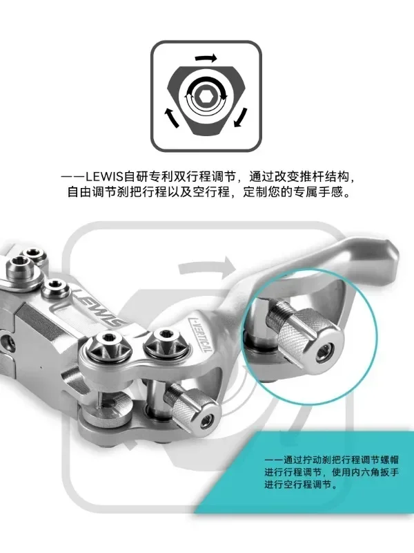 Новый вертикальный цилиндр L-ewis четырехпоршневой тормоз LV4 скорость спуска