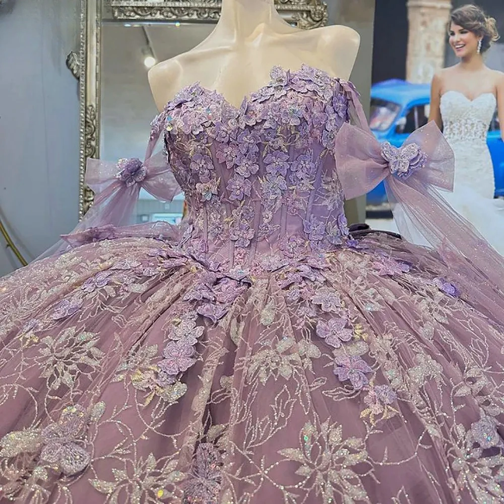 AA-P87 Роскошные сиреневые платья принцессы Quinceanera по индивидуальному заказу