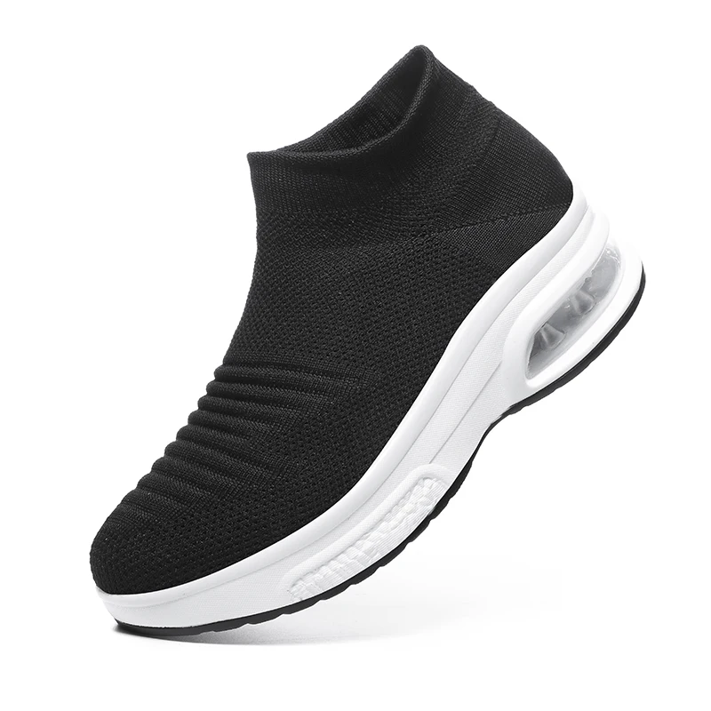 Women's Sneakers Air Cushion Casual Shoes Outdoor Mesh Breathable Women Sport Shoes for Running Walking Slip on Solid Size 35-42