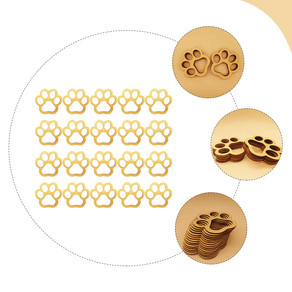 Искусственные деревянные вырезы в виде собачьих лап