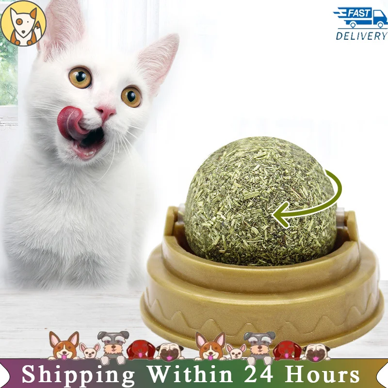 

Catnip Toy Cat Wall Stick-on Ball Toy Treats Healthy Natural Removes Hair Balls To Promote Digestion Cat Snack Pet Wholesale