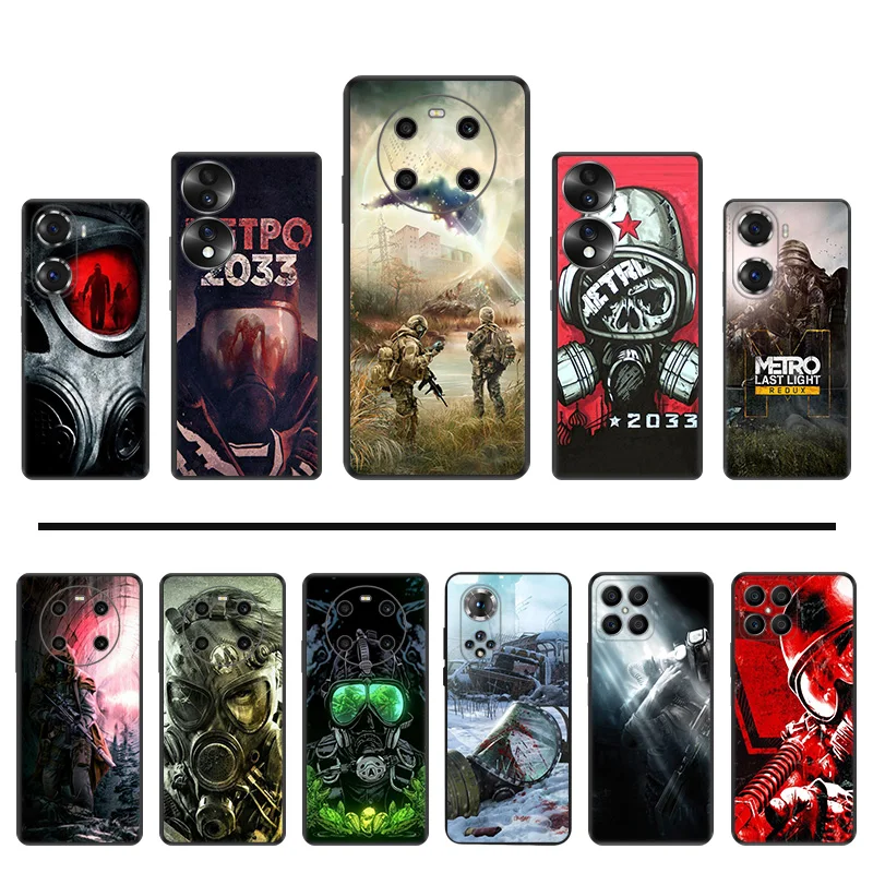 

Silicone Phone Case for Huawei Honor X40 Play 6T 6C 9A 50 X9 X6 X7 X8 Magic4 60 70 Pro 8X 20 30i Game Metro 2033 Soft Back Cover