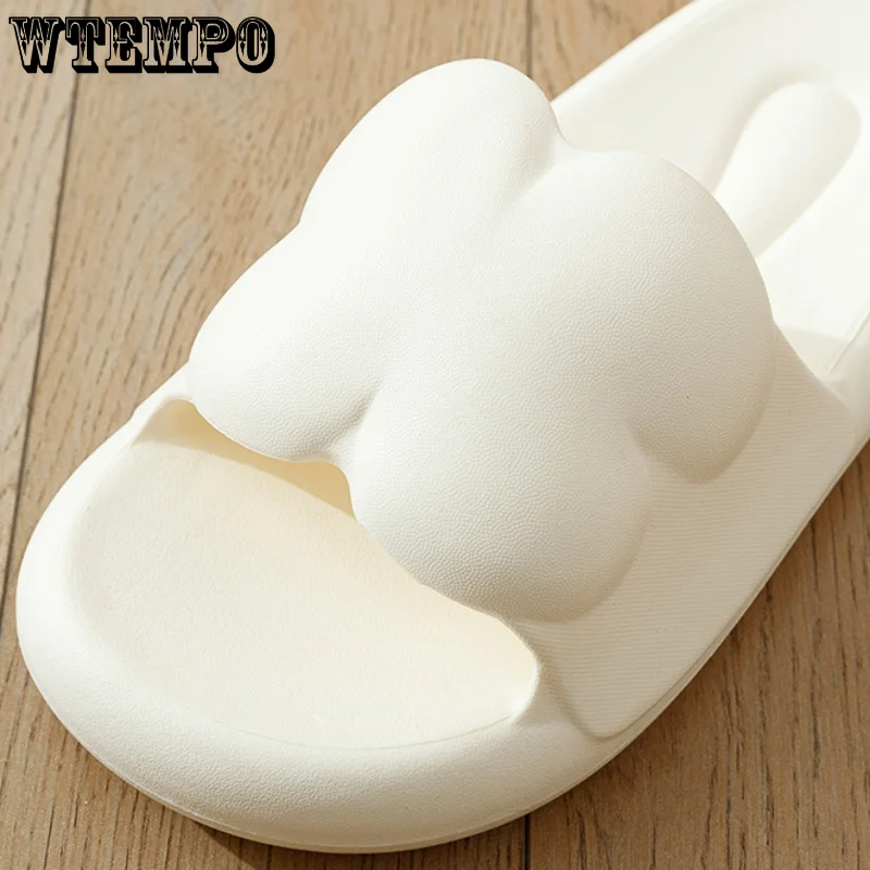 WTEMPO Summer Eva Shoes Women Cloud Slippers Indoor Mute Bathroom Anti-Slip Slides Ladies Leisure Sandals Beach Flip Flops