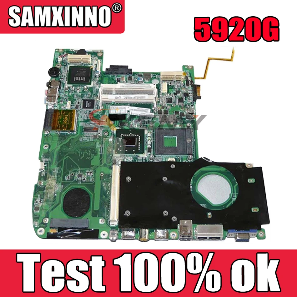 

Akemy For Acer aspire 5920G Laptop Motherboard MBAGW06002 DA0ZD1MB6F0 MBAGW06001 PM965 DDR2 With Graphics Slot Free cpu