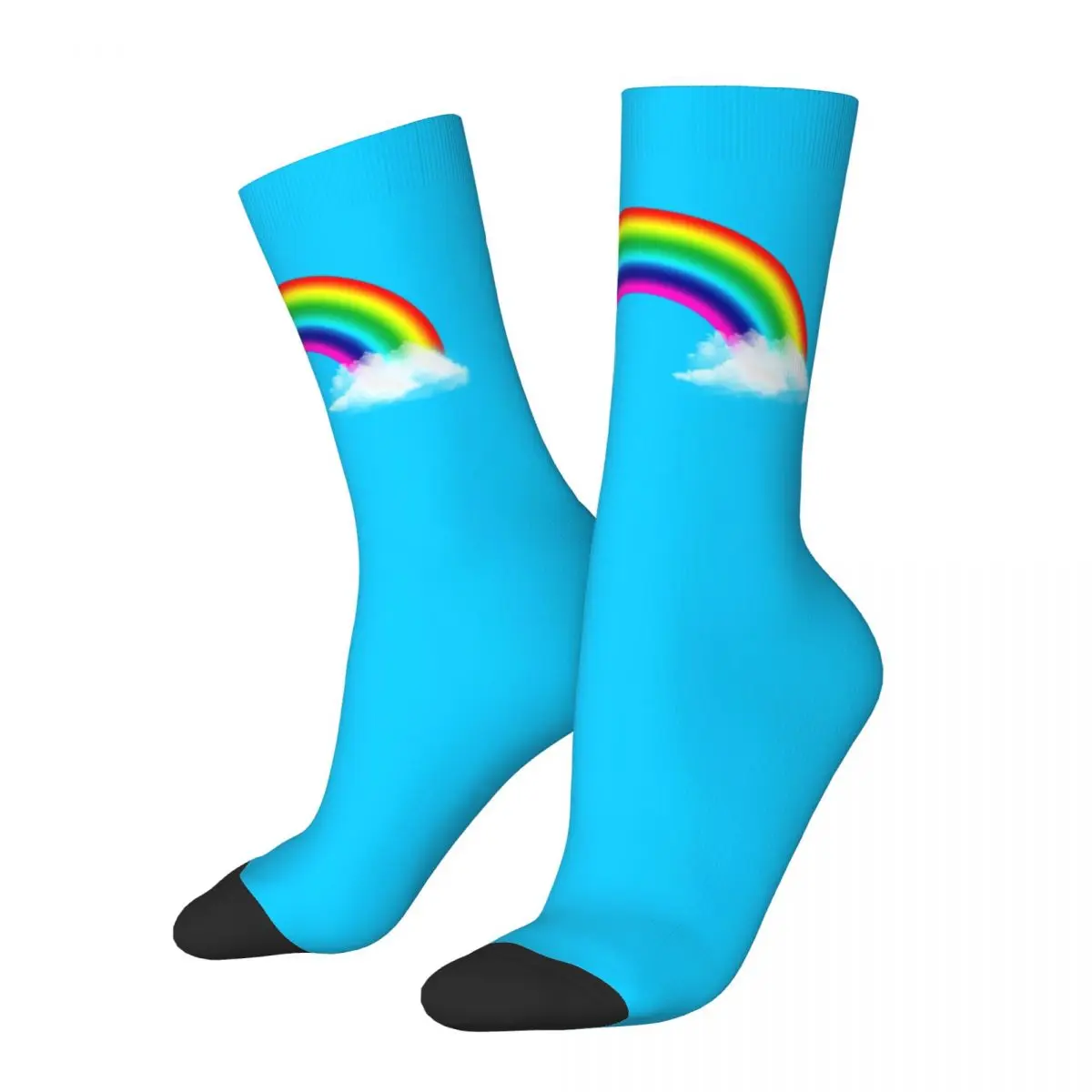 

Мужские носки в стиле Харадзюку, радужные носки с облаками, гей-гордость, ЛГБТ, Love is Love, графические женские носки, весна-осень-зима