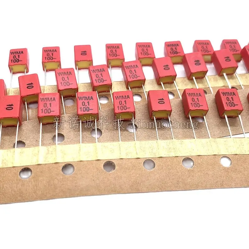 10 шт./WIMA 100 В 104 0 1 мкФ нФ MKP2 расстояние между контактами 5 аудио конденсатор